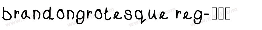 brandongrotesque reg字体转换